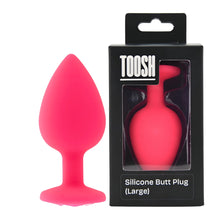 Load image into Gallery viewer, toosh-pink-silicone-butt-plug-large