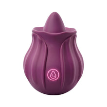 Load image into Gallery viewer, loving-joy-rose-licking-clitoral-vibrator-purple