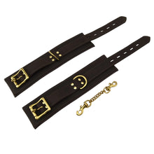Load image into Gallery viewer, bound-nubuck-leather-wrist-restraints
