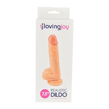 Load image into Gallery viewer, loving-joy-realistic-dildo-with-balls-and-suction-cup-7-5-inch