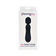 Load image into Gallery viewer, loving-joy-10-function-magic-wand-vibrator-black
