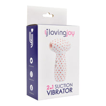 Load image into Gallery viewer, loving-joy-2-in-1-suction-vibrator-polka-dot