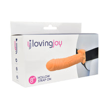 Load image into Gallery viewer, loving-joy-7-inch-hollow-strap-on-vanilla