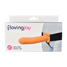 Load image into Gallery viewer, loving-joy-7-inch-hollow-strap-on-vanilla