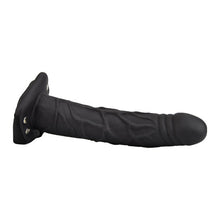 Load image into Gallery viewer, loving-joy-8-inch-hollow-strap-on-black