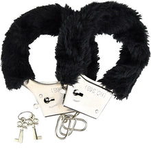 Load image into Gallery viewer, loving-joy-furry-handcuffs-black