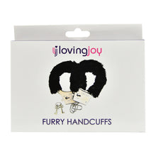 Load image into Gallery viewer, loving-joy-furry-handcuffs-black