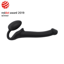 Load image into Gallery viewer, strap-on-me-semi-realistic-bendable-strap-on-black-small