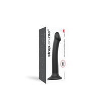 Load image into Gallery viewer, strap-on-me-semi-realistic-dual-density-bendable-dildo-black-medium