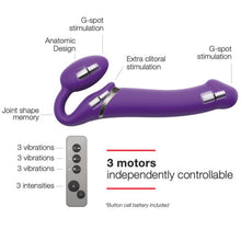 Load image into Gallery viewer, strap-on-me-vibrating-strap-on-large-purple