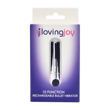 Load image into Gallery viewer, loving-joy-10-function-rechargeable-bullet-vibrator-silver
