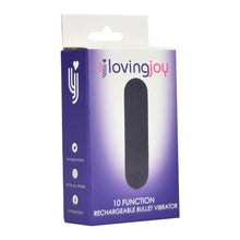 Load image into Gallery viewer, loving-joy-10-function-rechargeable-bullet-vibrator-black