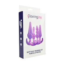 Load image into Gallery viewer, loving-joy-butt-plug-training-kit-purple