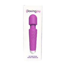Load image into Gallery viewer, loving-joy-20-function-wand-vibrator-purple
