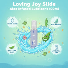 Load image into Gallery viewer, loving-joy-slide-water-based-lubricant-100ml