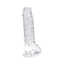 Load image into Gallery viewer, loving-joy-7-inch-dildo-with-balls-clear