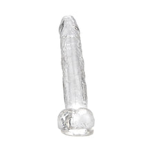 Load image into Gallery viewer, loving-joy-8-inch-dildo-with-balls-clear