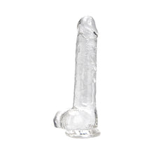 Load image into Gallery viewer, loving-joy-8-inch-dildo-with-balls-clear