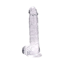 Load image into Gallery viewer, loving-joy-9-inch-dildo-with-balls-clear