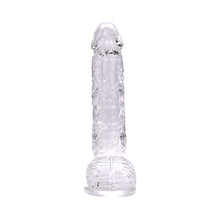 Load image into Gallery viewer, loving-joy-9-inch-dildo-with-balls-clear