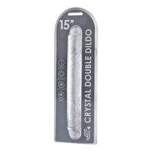 Load image into Gallery viewer, loving-joy-15-inch-double-ended-dildo-clear