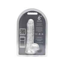 Load image into Gallery viewer, loving-joy-6-inch-dildo-with-balls-clear