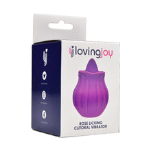 Load image into Gallery viewer, loving-joy-rose-licking-clitoral-vibrator-purple