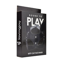 Load image into Gallery viewer, bound-to-play-kitty-cat-face-mask-black