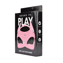 Load image into Gallery viewer, bound-to-play-kitty-cat-face-mask-pink