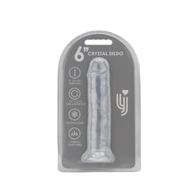 Load image into Gallery viewer, loving-joy-6-inch-suction-cup-dildo-clear