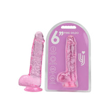 Load image into Gallery viewer, loving-joy-6-inch-dildo-with-balls-pink