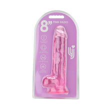 Load image into Gallery viewer, loving-joy-8-inch-dildo-with-balls-pink