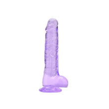 Load image into Gallery viewer, loving-joy-8-inch-dildo-with-balls-purple