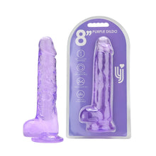 Load image into Gallery viewer, loving-joy-8-inch-dildo-with-balls-purple