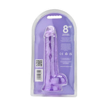 Load image into Gallery viewer, loving-joy-8-inch-dildo-with-balls-purple