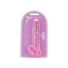Load image into Gallery viewer, loving-joy-7-inch-dildo-with-balls-pink