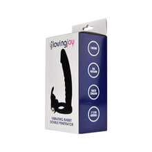 Load image into Gallery viewer, loving-joy-double-fun-vibrating-rabbit-double-penetration-strap-on