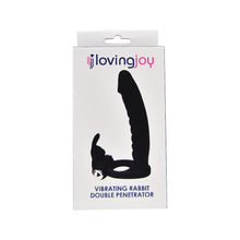 Load image into Gallery viewer, loving-joy-double-fun-vibrating-rabbit-double-penetration-strap-on