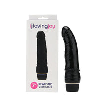 Load image into Gallery viewer, loving-joy-7-inch-realistic-vibrator-black