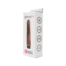 Load image into Gallery viewer, loving-joy-8-inch-realistic-vibrator-brown