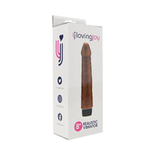 Load image into Gallery viewer, loving-joy-8-inch-realistic-vibrator-brown