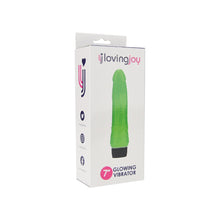 Load image into Gallery viewer, loving-joy-7-inch-realistic-vibrator-glow-in-the-dark