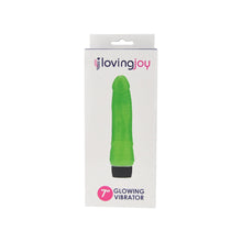 Load image into Gallery viewer, loving-joy-7-inch-realistic-vibrator-glow-in-the-dark
