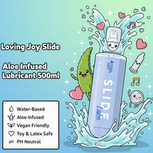 Load image into Gallery viewer, loving-joy-slide-water-based-lubricant-500ml