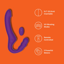 Load image into Gallery viewer, mina-echo-remote-vibrating-strapless-strap-on