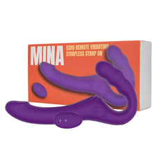 Load image into Gallery viewer, mina-echo-remote-vibrating-strapless-strap-on