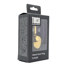Load image into Gallery viewer, toosh-gold-metal-butt-plug-large-red-stone