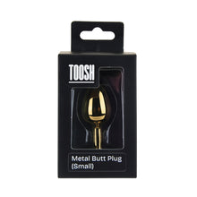 Load image into Gallery viewer, toosh-gold-metal-butt-plug-small-pink-stone