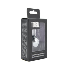 Load image into Gallery viewer, toosh-heart-shaped-silver-with-red-stone-medium