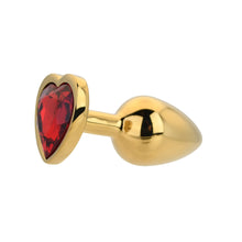 Load image into Gallery viewer, toosh-heart-shaped-gold-with-red-stone-small